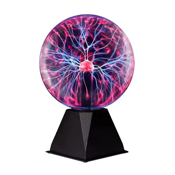 Plasma Globe Night Lamp Touch-Activated USB & Battery Powered