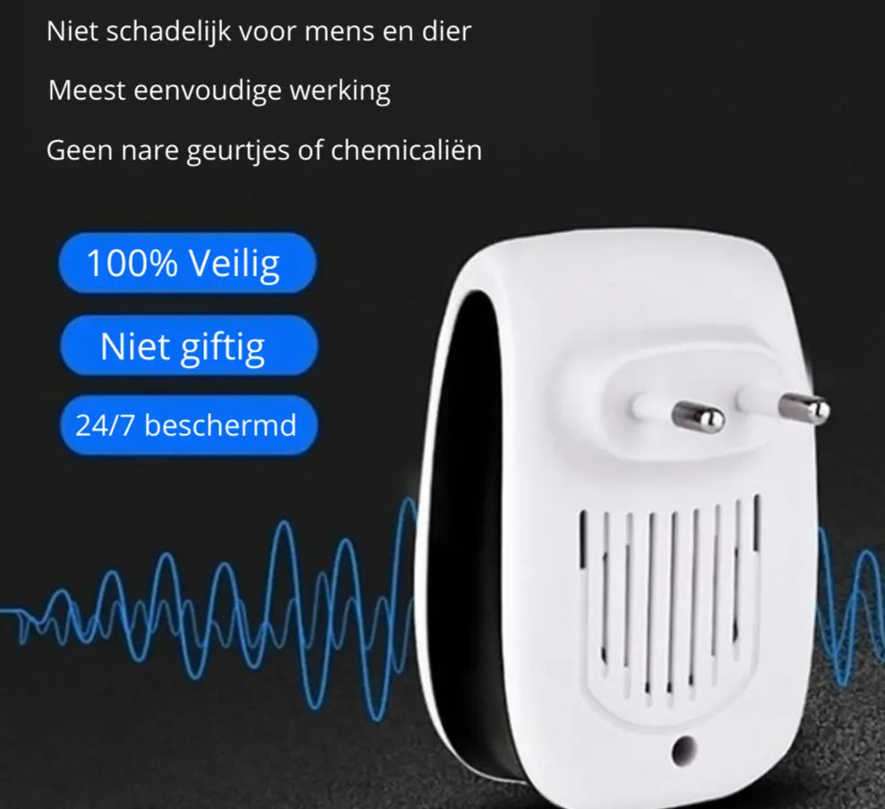 Plug-In Pest Repellent Ultrasonic Chemical-Free Pet-Safe
