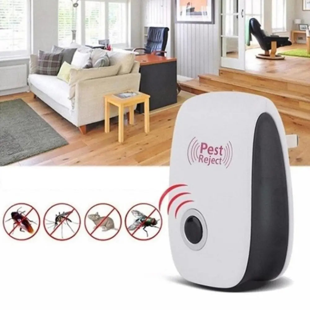 Plug-In Pest Repellent Ultrasonic Chemical-Free Pet-Safe