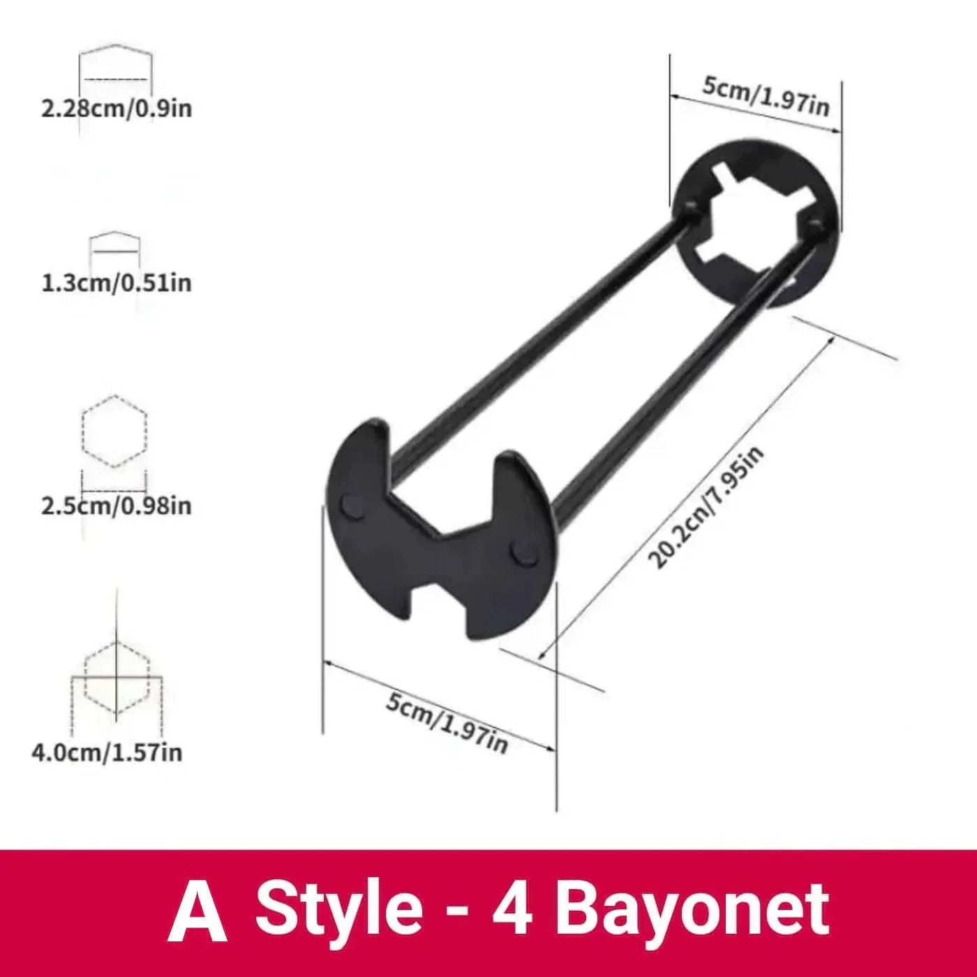 Plumbing Wrench 360 Degree Rotation Compact Non-Slip Handle