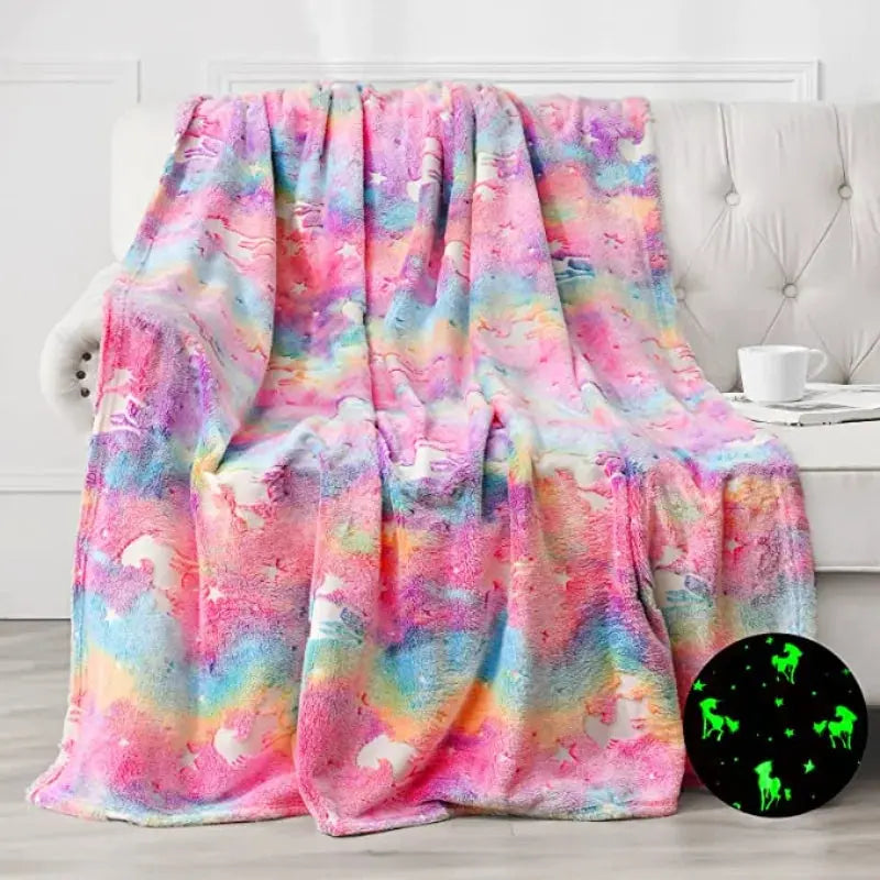 Plush Blanket Glow-in-the-Dark Soft Polyester