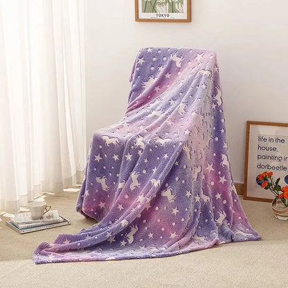Plush Blanket Glow-in-the-Dark Soft Polyester