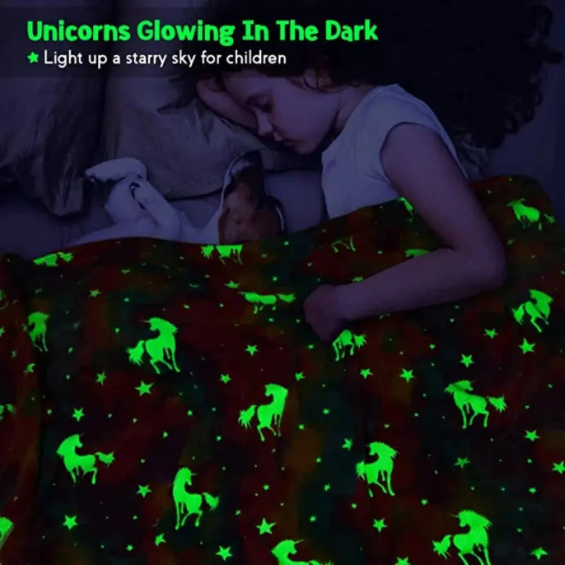 Plush Blanket Glow-in-the-Dark Soft Polyester