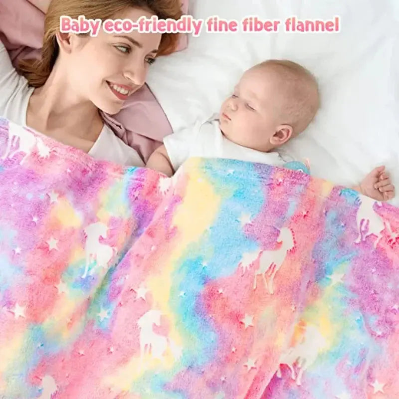 Plush Blanket Glow-in-the-Dark Soft Polyester