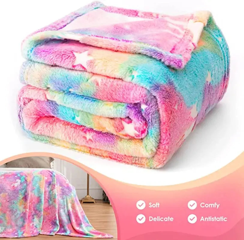 Plush Blanket Glow-in-the-Dark Soft Polyester