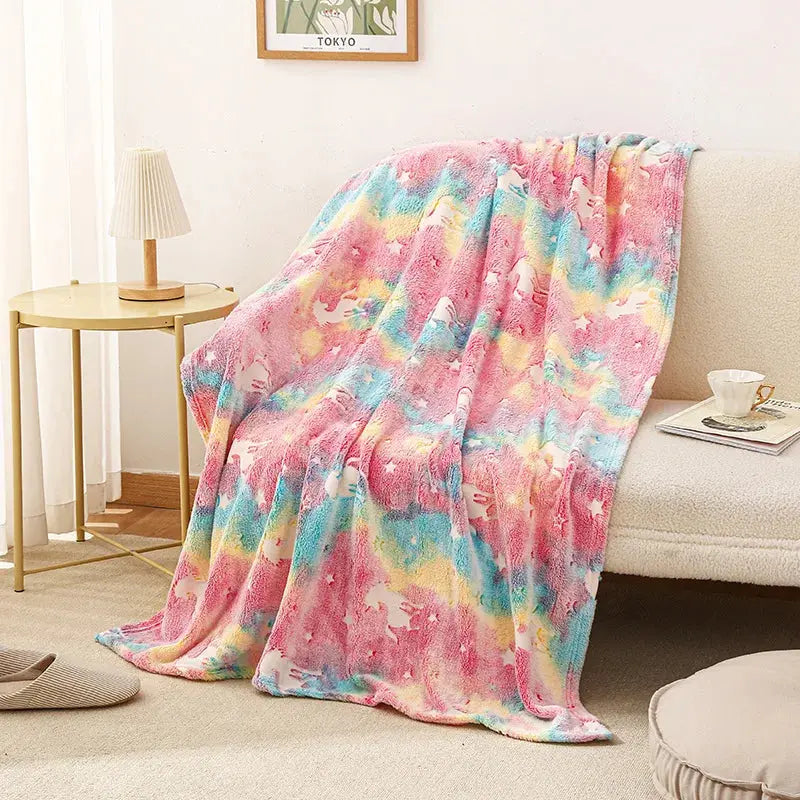 Plush Blanket Glow-in-the-Dark Soft Polyester