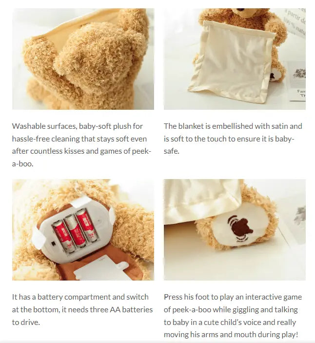Plush Toy Interactive Moving Arms & Six Phrases