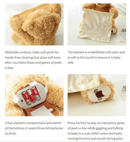 Plush Toy Interactive Moving Arms & Six Phrases