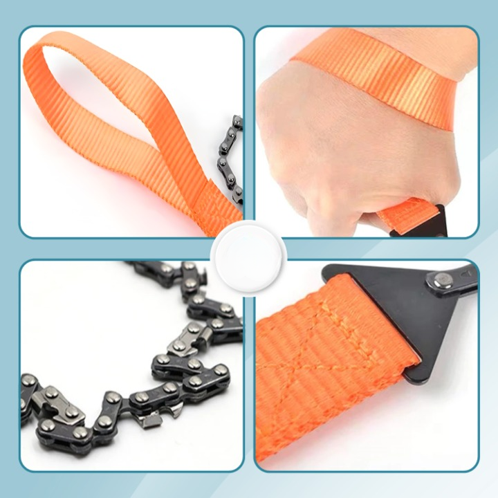 Pocket Chainsaw Foldable 65 Mn Steel Fire Starter