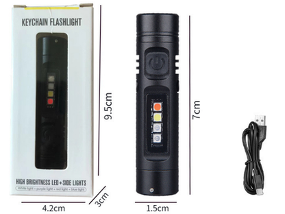 Pocket Flashlight 5-in-1 USB-C Rechargeable 500 Lumens