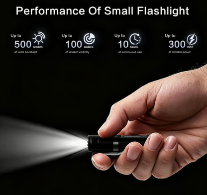 Pocket Flashlight 5-in-1 USB-C Rechargeable 500 Lumens