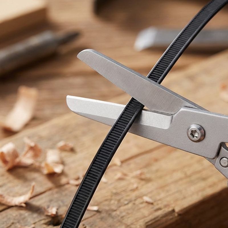 Pocket Folding Scissors Stainless Steel Ruler & Pry Tip