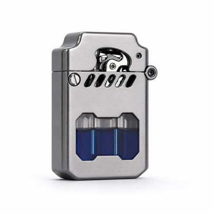 Pocket Lighter Windproof Flame Refillable Metal Compact
