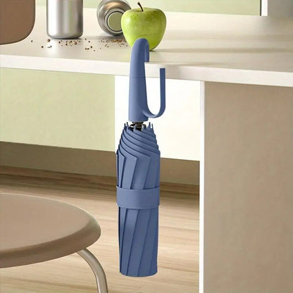 Pocket Umbrella Automatic Open Ring Handle & Water-Repellent Canopy