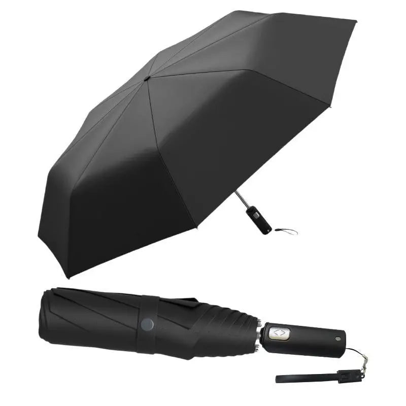 Pocket Umbrella Automatic Open Ring Handle & Water-Repellent Canopy