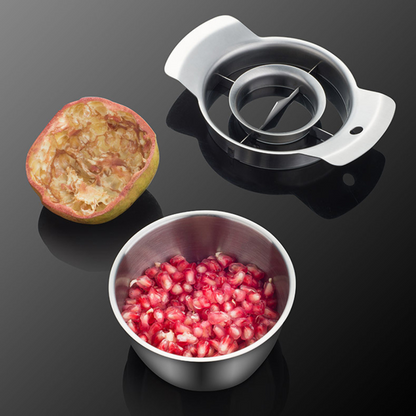 Pomegranate Deseeder Stainless Steel Built-In Bowl & Non-Slip Base