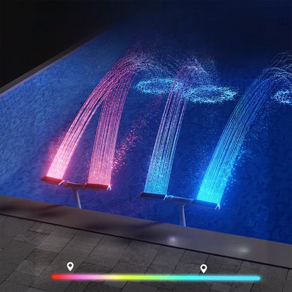 Pool Fountain Solar-Powered RGB LED Remote & App Control