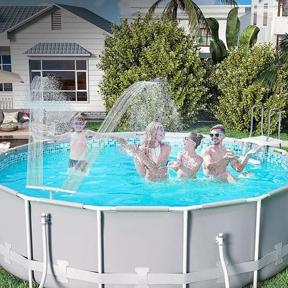 Pool Fountain Solar-Powered RGB LED Remote & App Control