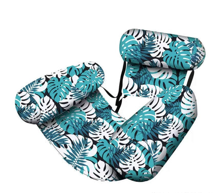Pool Hammock Inflatable Ergonomic Backrest & Breathable Mesh