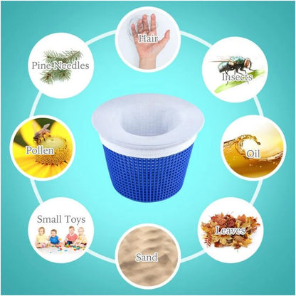 Pool Skimmer Socks Nylon Pre-Filter Fits 5.1-8.7 Inch