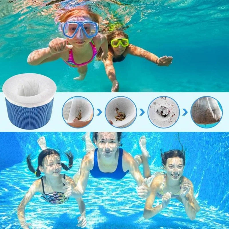 Pool Skimmer Socks Nylon Pre-Filter Fits 5.1-8.7 Inch