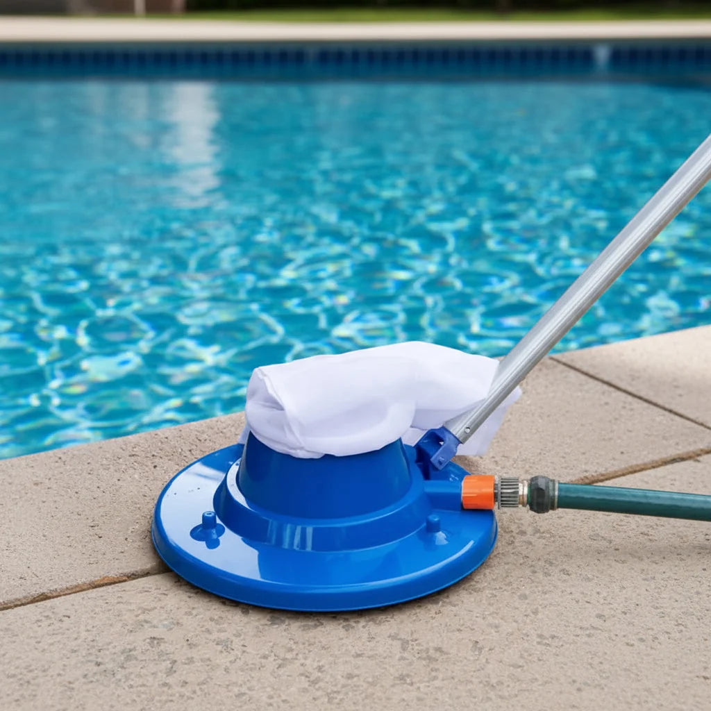 Pool Vacuum Cleaner Hose-Powered Chemical-Free Reusable Mesh Bag