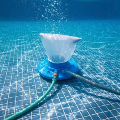 Pool Vacuum Cleaner Hose-Powered Chemical-Free Reusable Mesh Bag
