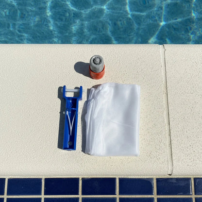 Pool Vacuum Cleaner Hose-Powered Chemical-Free Reusable Mesh Bag