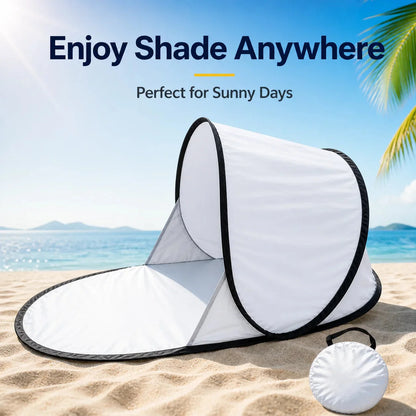 Pop-Up Beach Tent Automatic UV-Blocking Integrated Mat