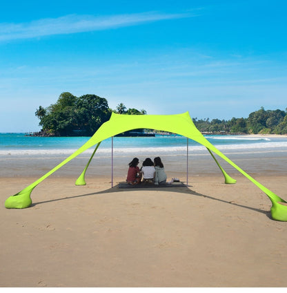 Pop-Up Beach Tent UV-Resistant Windproof Quick Setup