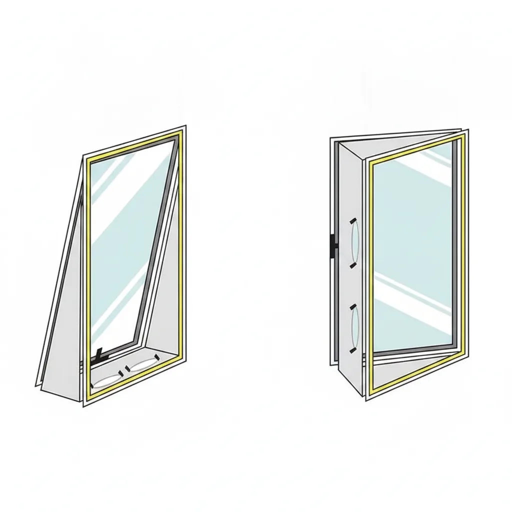 Portable AC Window Seal Zippered Airtight Stretch Fabric