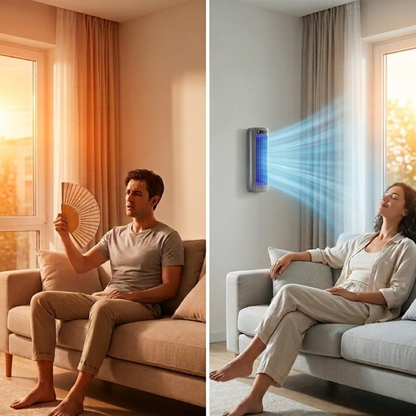 Portable Air Conditioner Wall-Mountable Plug-In & Battery
