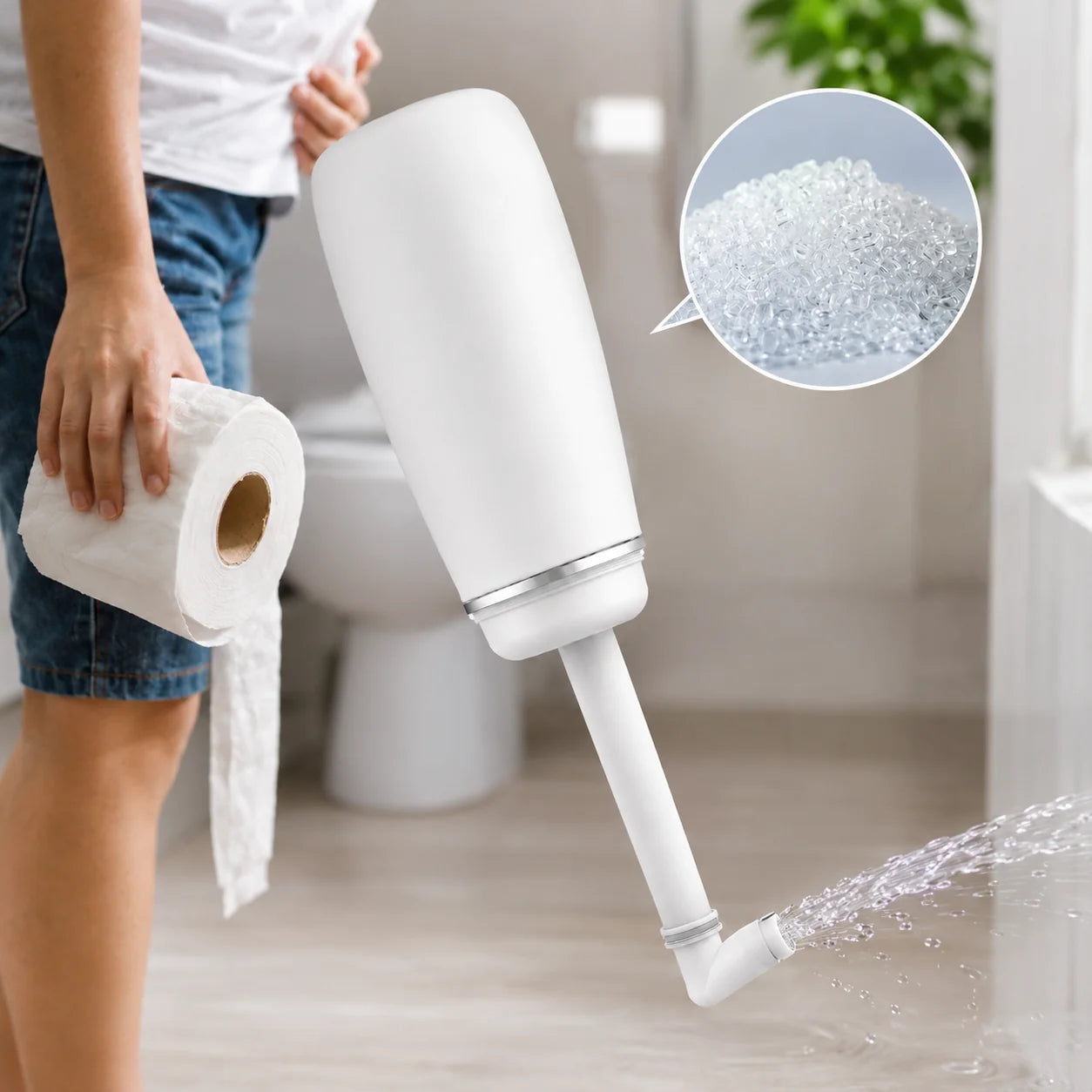 Portable Bidet Manual Pump & Precision Nozzle 13.5 Fl Oz