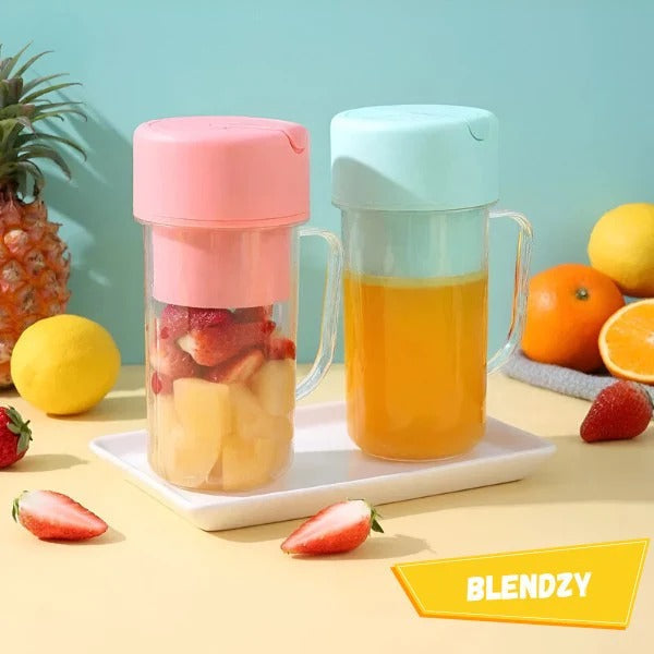 Portable Blender USB Rechargeable 6-Blade Stainless Steel Leak-Proof 420ml