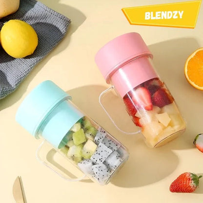 Portable Blender USB Rechargeable 6-Blade Stainless Steel Leak-Proof 420ml