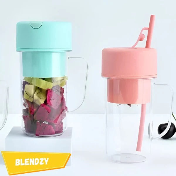 Portable Blender USB Rechargeable 6-Blade Stainless Steel Leak-Proof 420ml