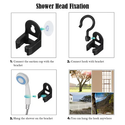 Portable Camping Shower USB Rechargeable High Flow