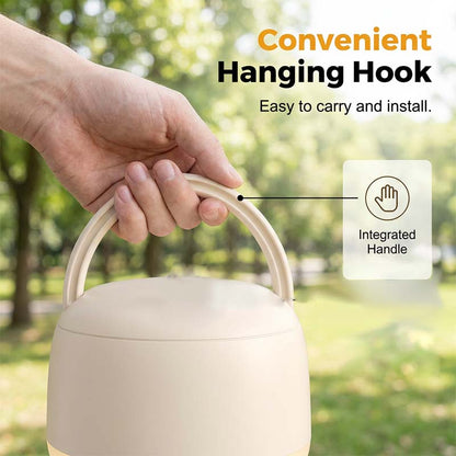 Portable Ceiling Fan Rechargeable & Ultra-Quiet Warm LED