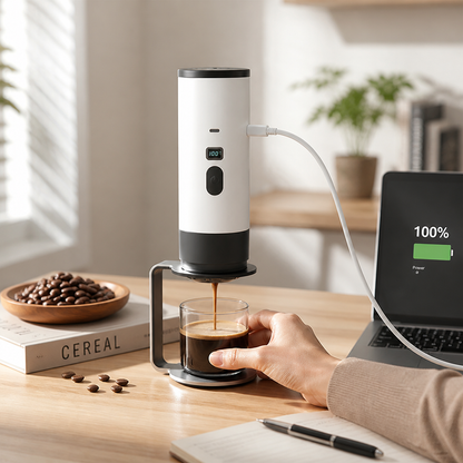 Portable Espresso Machine USB-C Charging & LCD Display