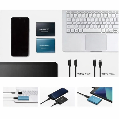 Portable External SSD 2TB High-Speed Aluminum Casing