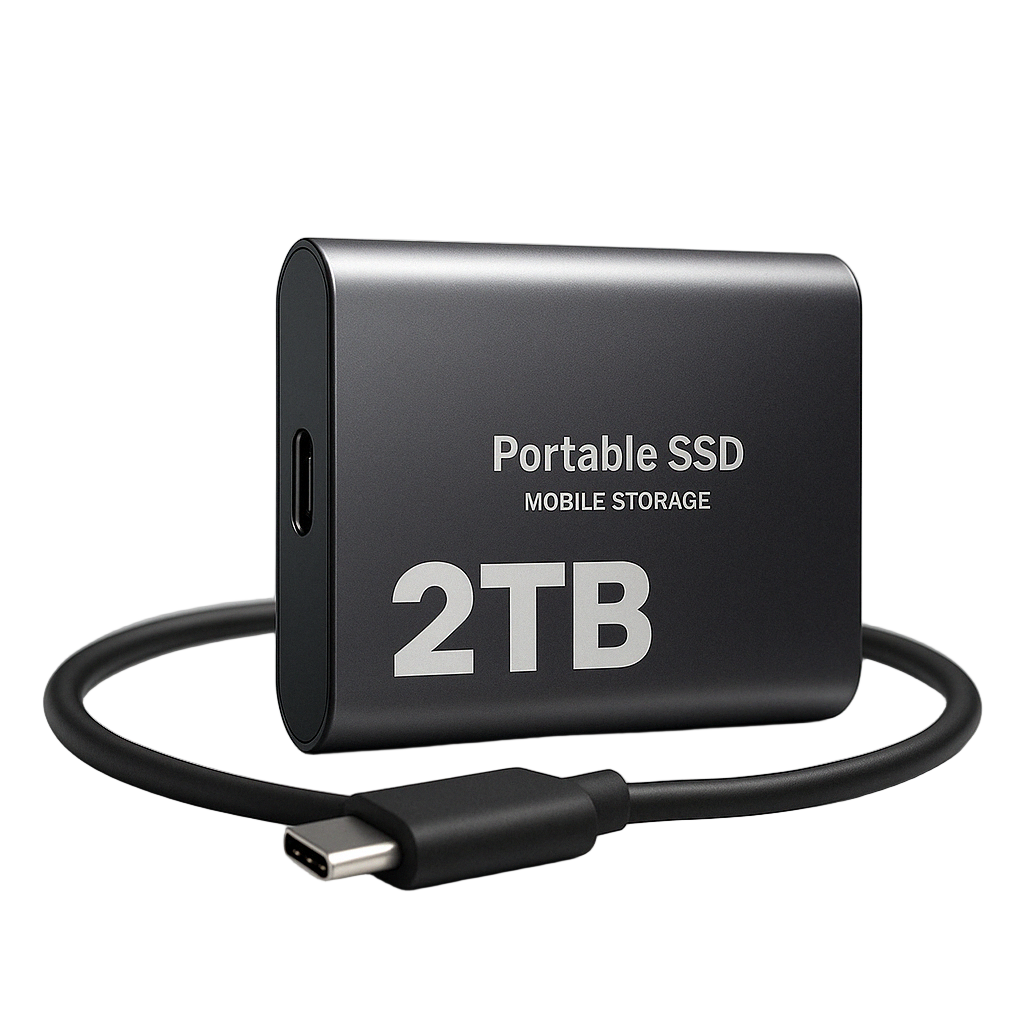 Portable External SSD 2TB High-Speed Aluminum Casing