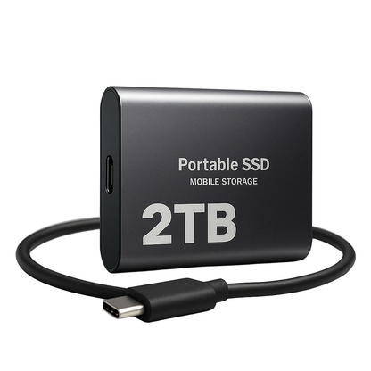 Portable External SSD 2TB High-Speed Aluminum Casing