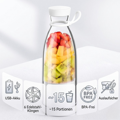 Portable Smoothie Blender USB Rechargeable 6-Blade