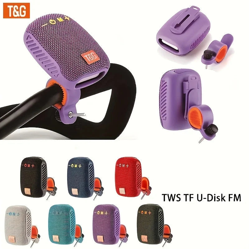 Portable Speaker Wireless Clip-On Silicone Clamp TF & USB