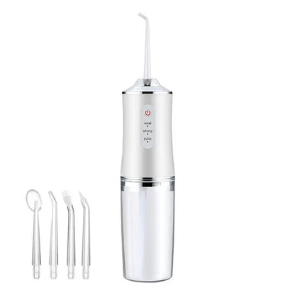 Portable Water Flosser Compact Waterproof Four Replaceable Heads