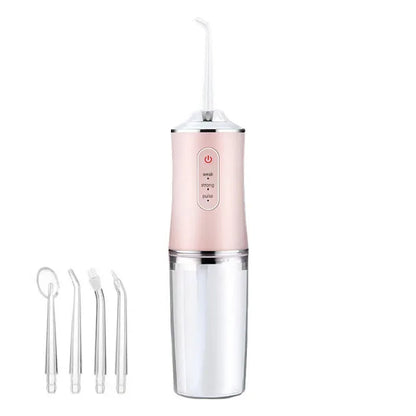 Portable Water Flosser Compact Waterproof Four Replaceable Heads