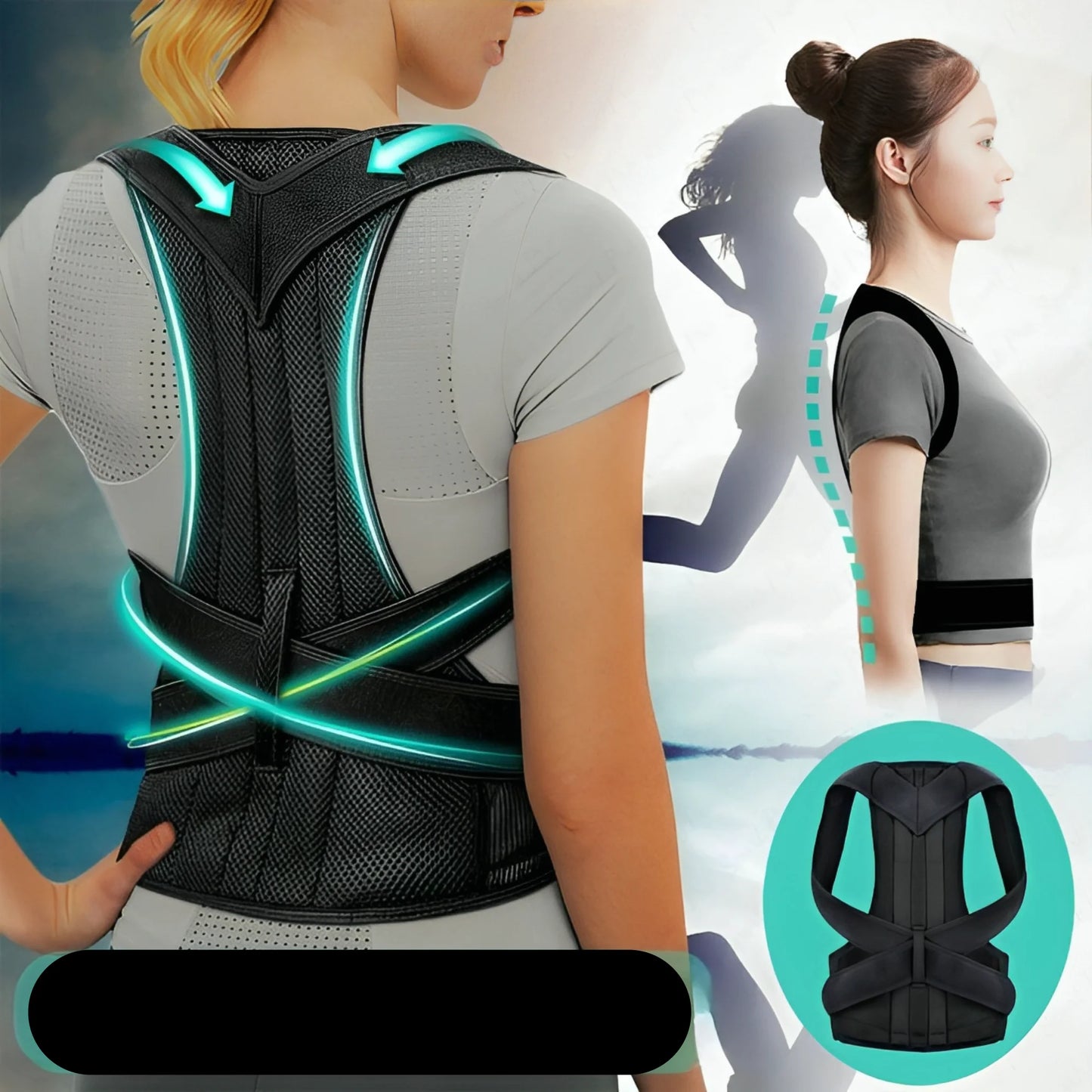 Posture Corrector Breathable Mesh Adjustable Fit