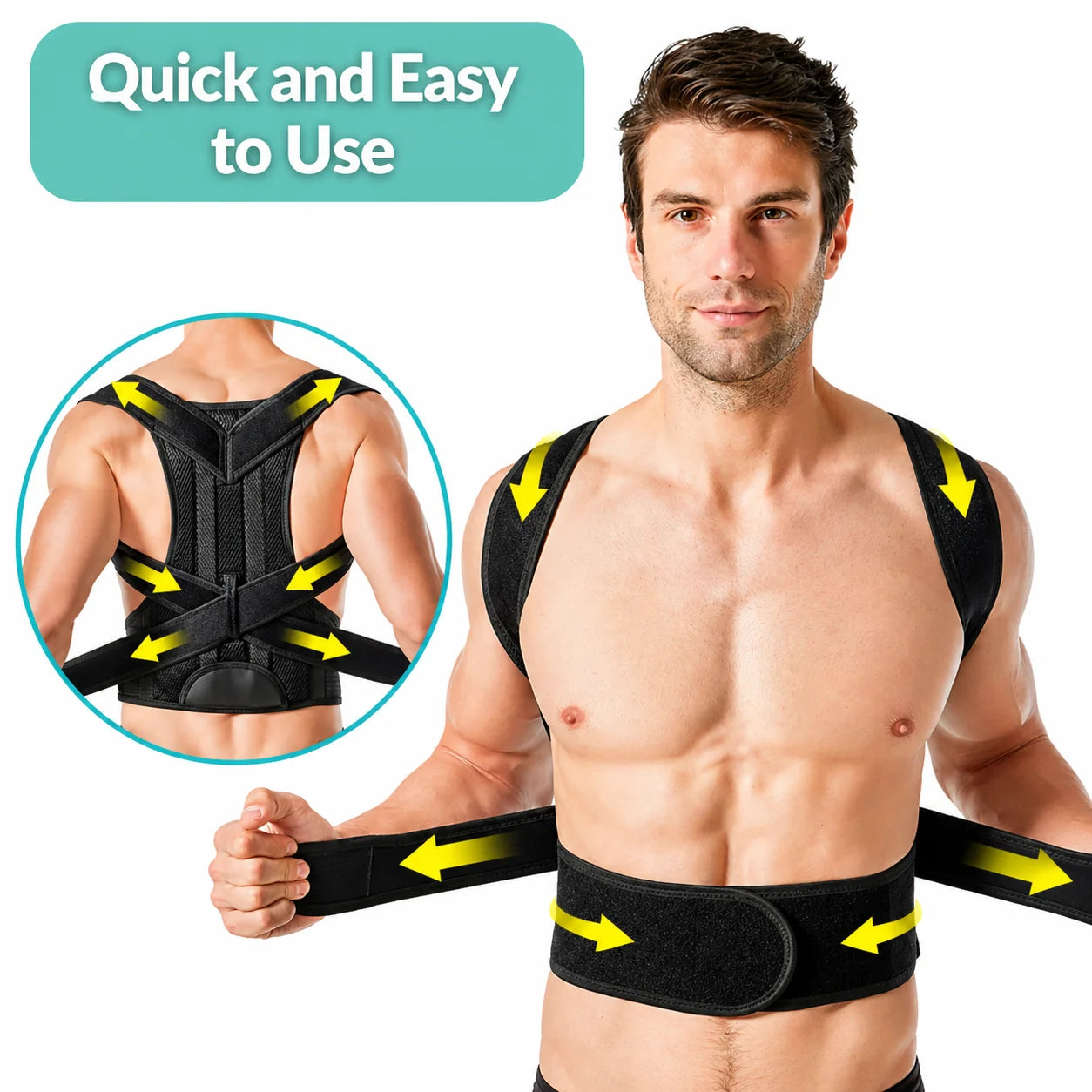 Posture Trainer Breathable Mesh Velcro Closure