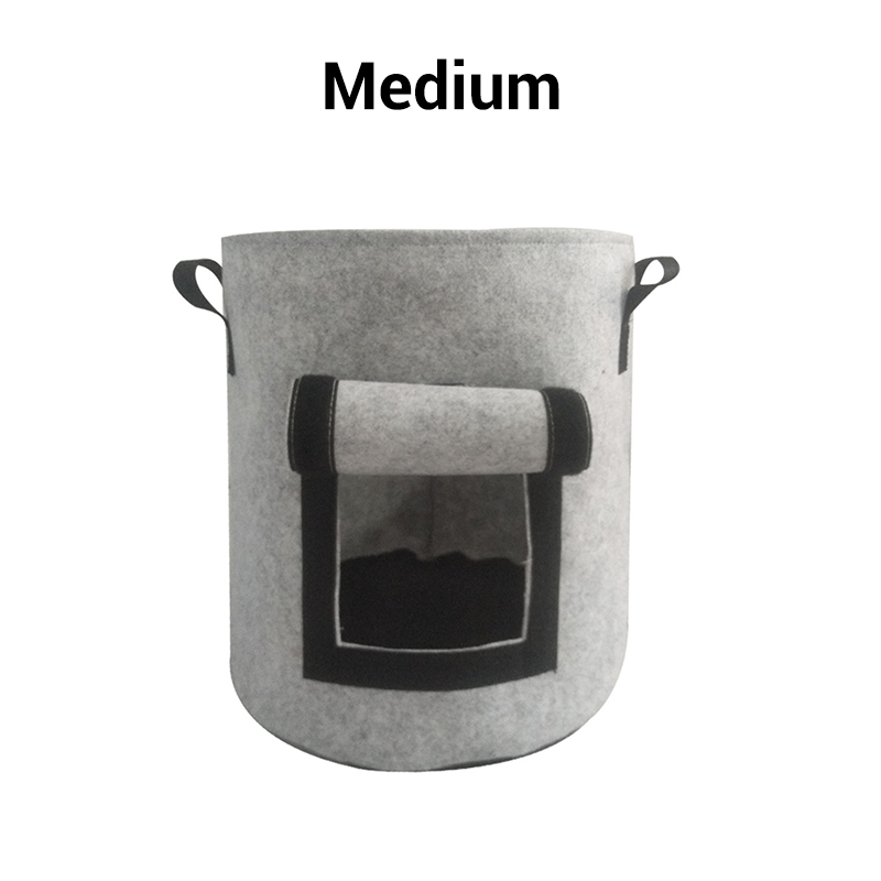 Potato Growing Bag Harvest Window Breathable Non-Woven Reinforced Handles