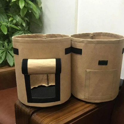 Potato Growing Bag Harvest Window Breathable Non-Woven Reinforced Handles